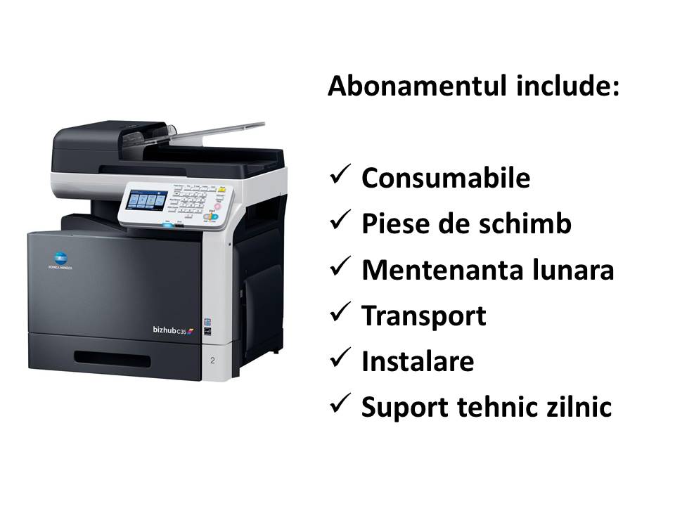 Konica Minolta C35 - Inchiriere Copiator Multifunctional A4 Color